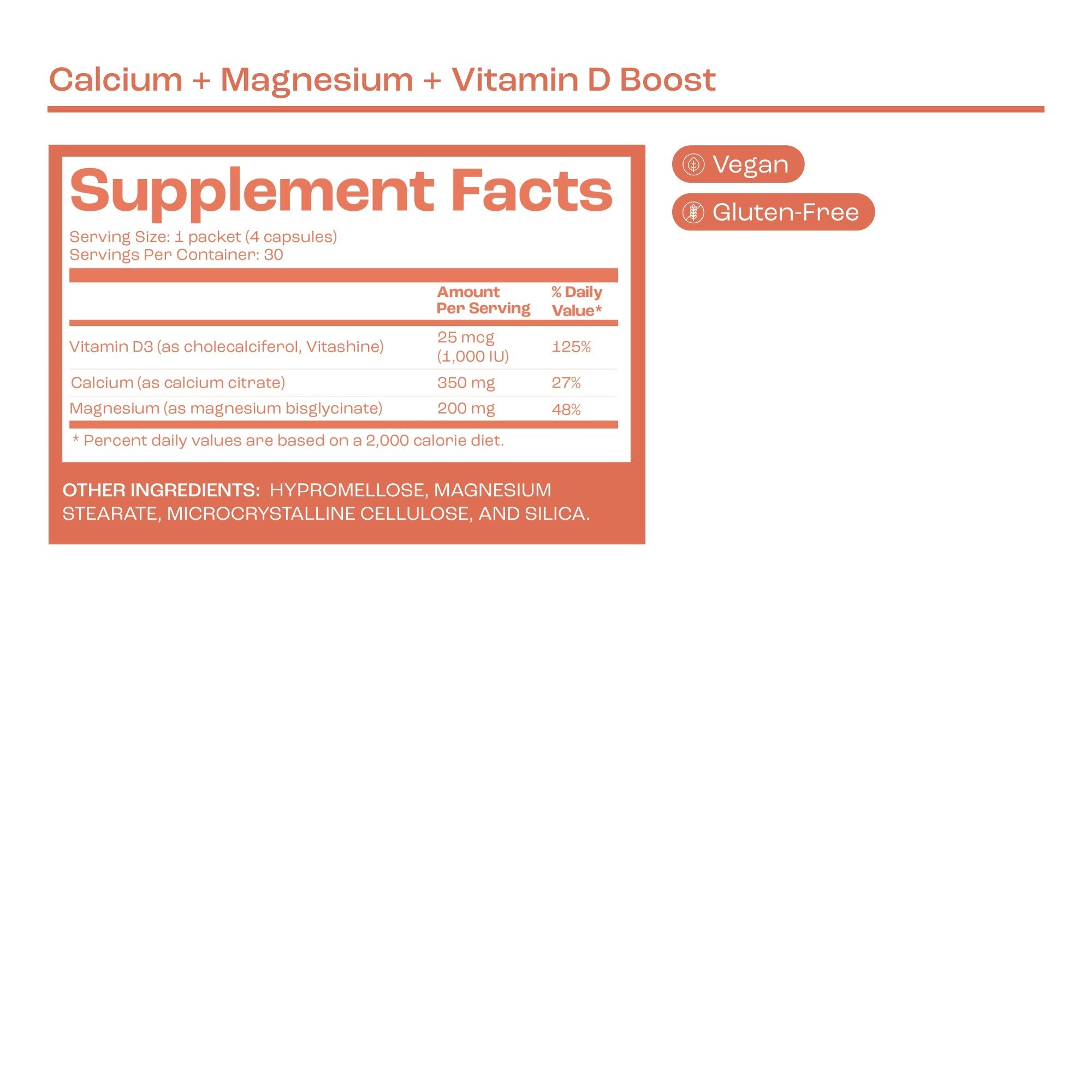 Calcium + Magnesium + Vitamin D Boost by Bird&Be