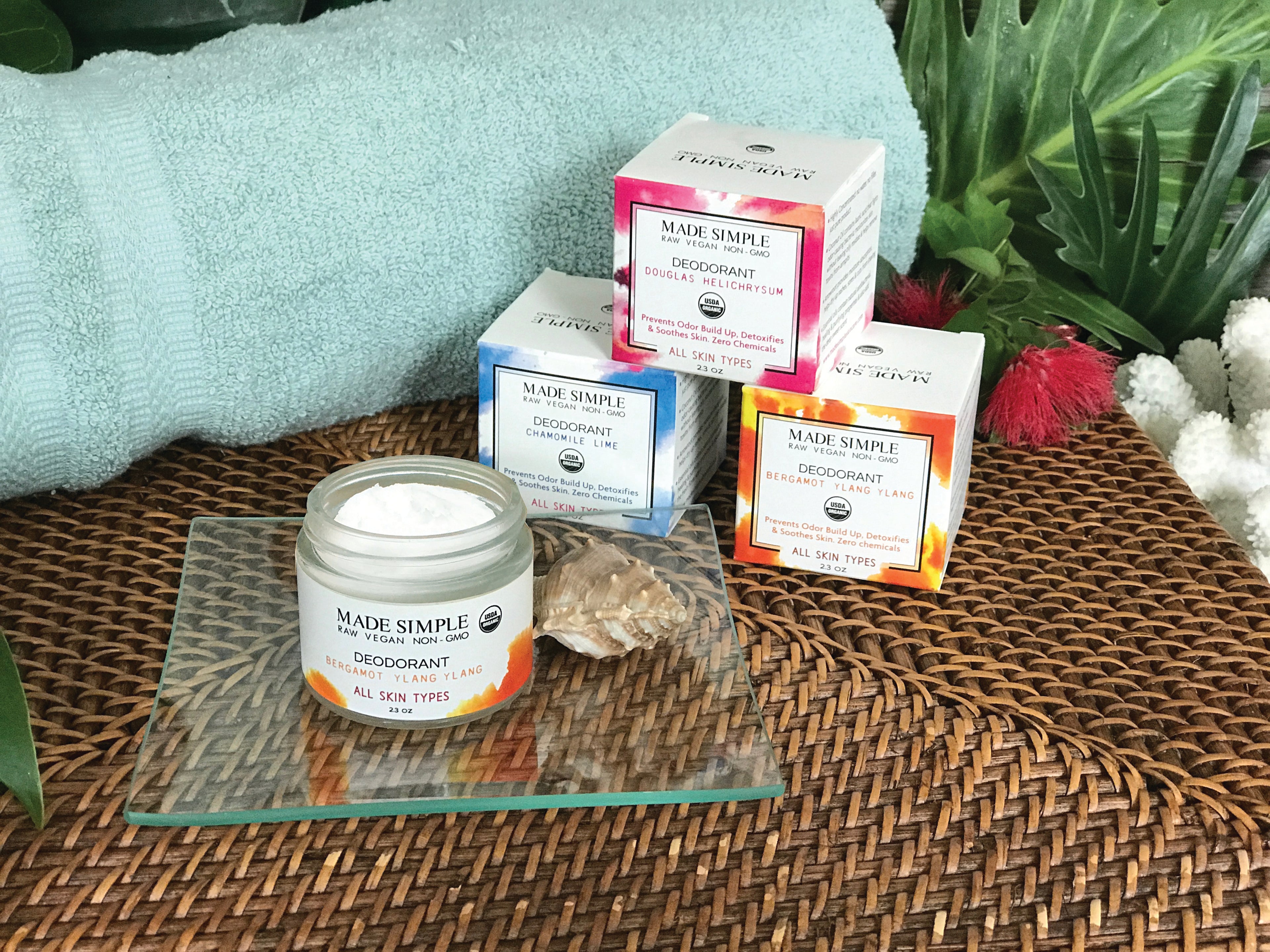 Bergamot Ylang Ylang Deodorant - Certified Organic, Vegan & Cruelty-free